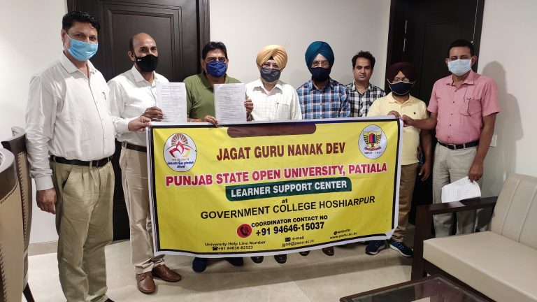 गवर्नमेंट कॉलेज में स्थापित जगत गुरु नानक देव ओपन यूनिवर्सिटी सपोर्ट सेंटर: सुंदर शाम अरोड़ा