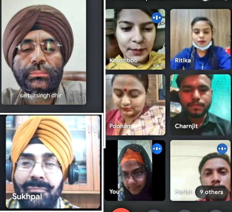 बाबा साहिब भीम राव अम्बेदकर सरकारी कालेज में करवाया गया आनलाईन लेख रचना मुकाबला |