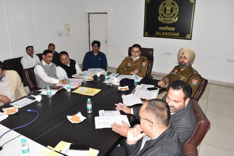 विधान सभा मतदान दौरान आदर्श चुनाव सहिंता को पूरी मुस्तैदी के साथ लागू करवाया जायेगा: ज्वाईट कमिश्नर पुलिस, एस.एस.पी.