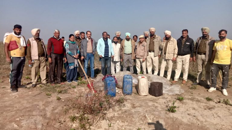 CRACKDOWN AGAINST ILLICIT LIQUOR-57000 KG LAHAN SEIZED FROM 57 UNDERGROUND PITS IN MAND AREAS