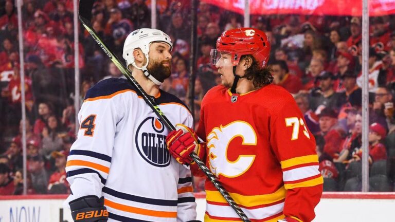 Calgary Flames 9-6 victory in Game 1 against Oilers.