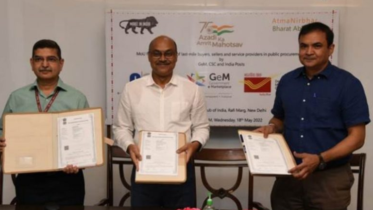 Department of Posts enters into partnership with GeM and CSC