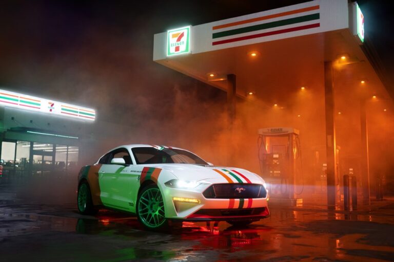 Ford Mustang Model 7-Eleven Slurpee.