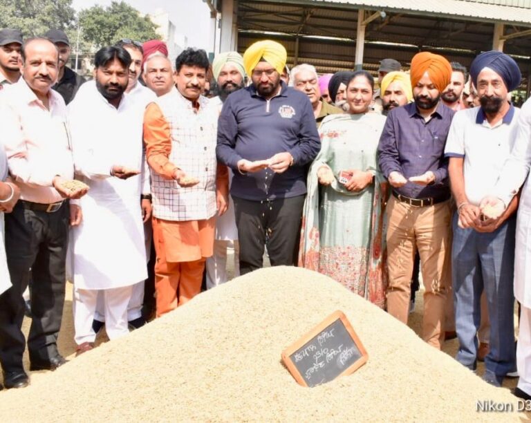 Paddy Procurement: Deputy Commissioner, MLAs get procurement started at New Grain Market