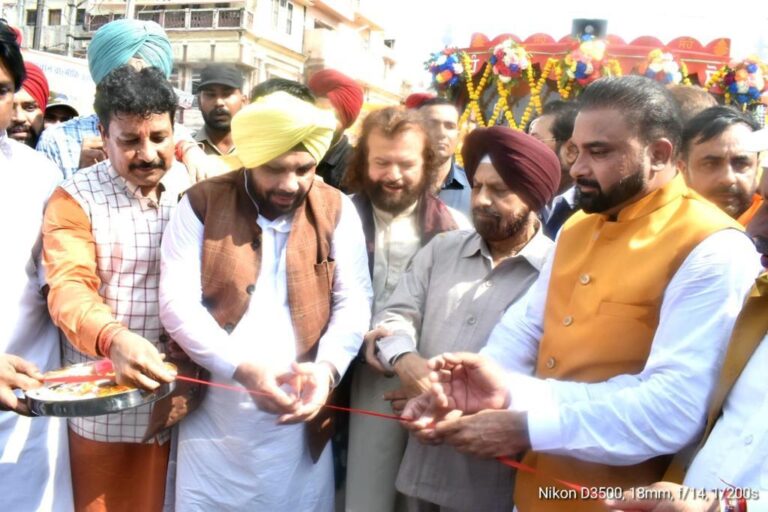 PWD Minister Harbhajan Singh Joins Sangat at Tirath Yatra Proceeded to Ram Tirath