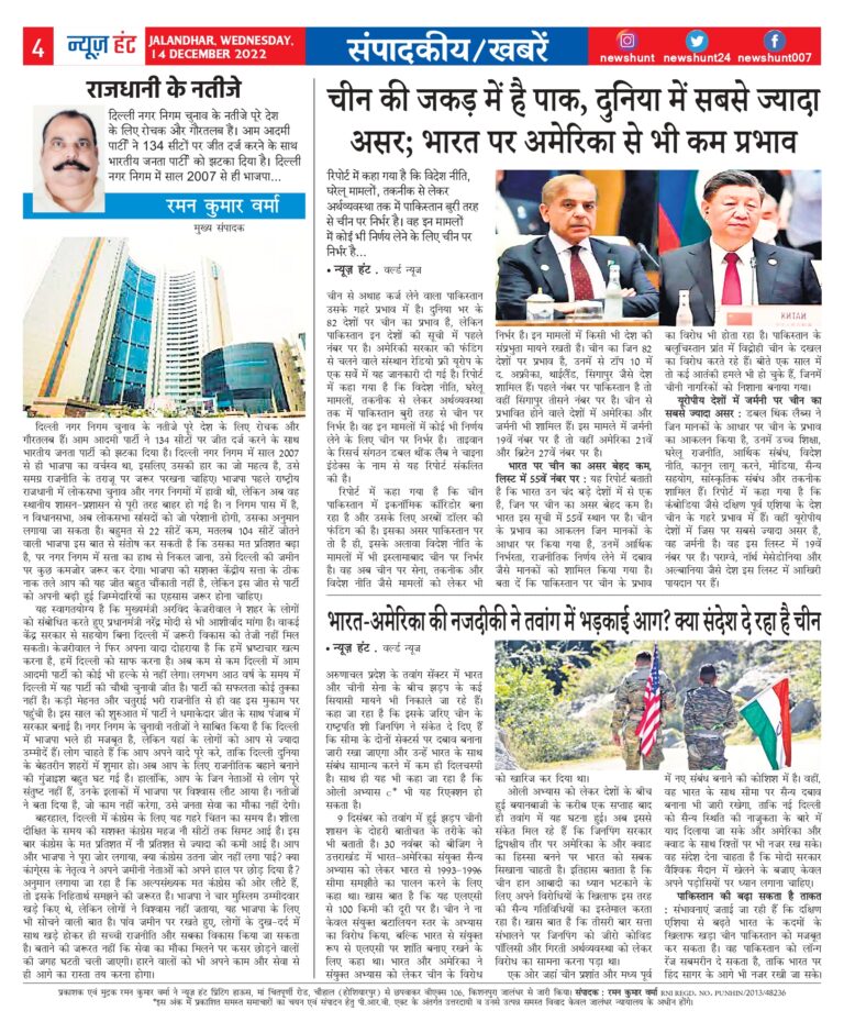 News Hunt Daily Evening E-Paper