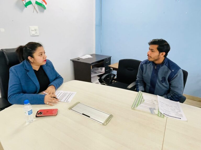 प्लेसमेंट कैंप में 22 उम्मीदवारों का रोज़गार के लिए चुनाव