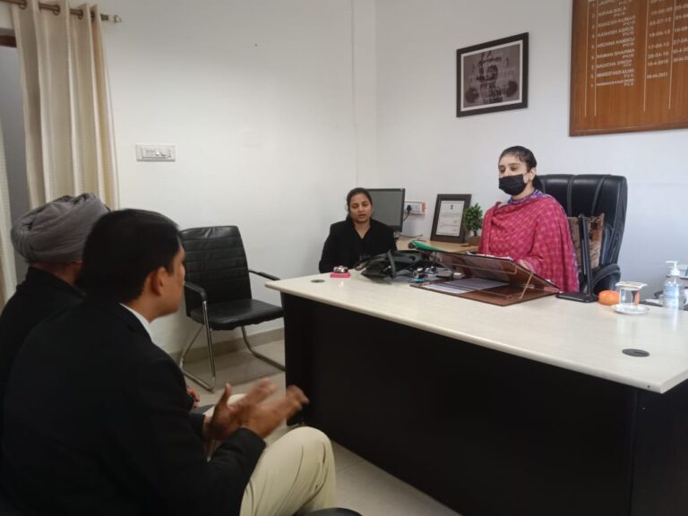 ਸਕੱਤਰ ਜ਼ਿਲ੍ਹਾ ਕਾਨੂੰਨੀ ਸੇਵਾਵਾਂ ਅਥਾਰਟੀ ਨੇ ਸਬ-ਡਵੀਜ਼ਨਾਂ ਵਿਖੇ ਫਰੰਟ ਆਫਿਸਾਂ ਦਾ ਕੀਤਾ ਅਚਨਚੇਤ ਨਿਰੀਖਣ