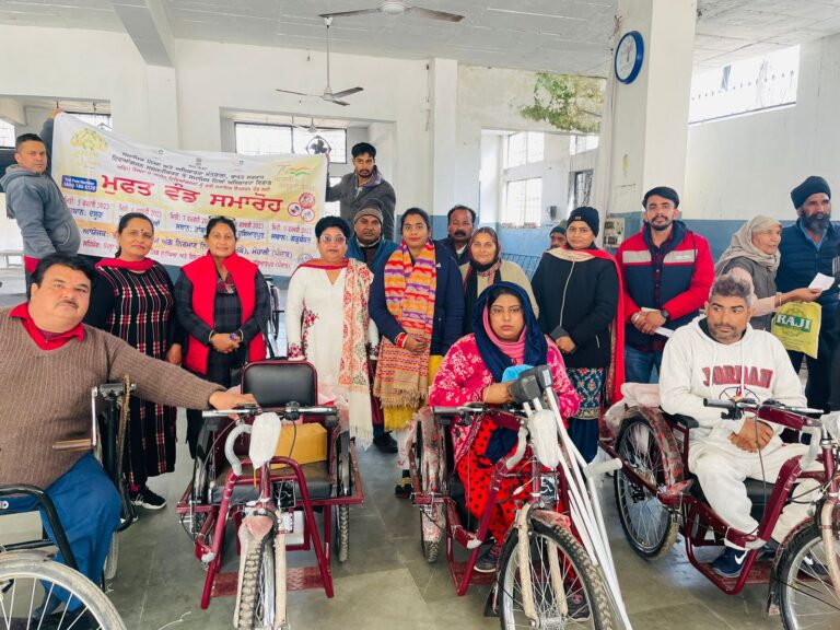 सामाजिक सुरक्षा विभाग की ओर से 27 दिव्यांगजन को 50 उपकरण किए गए वितरित