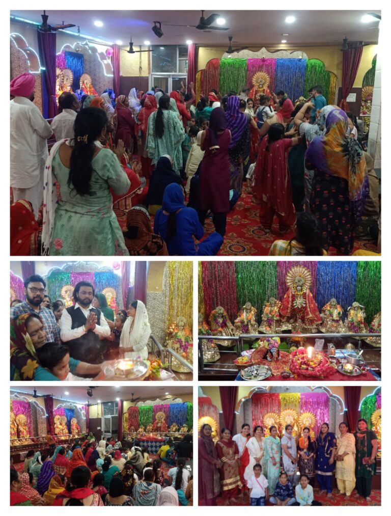 शहर वासियों की सुख-शांति, समृद्धि, खुशियों के लिये माता रानी चौकी : न्यू कांग्रेस पार्टी (NCP)