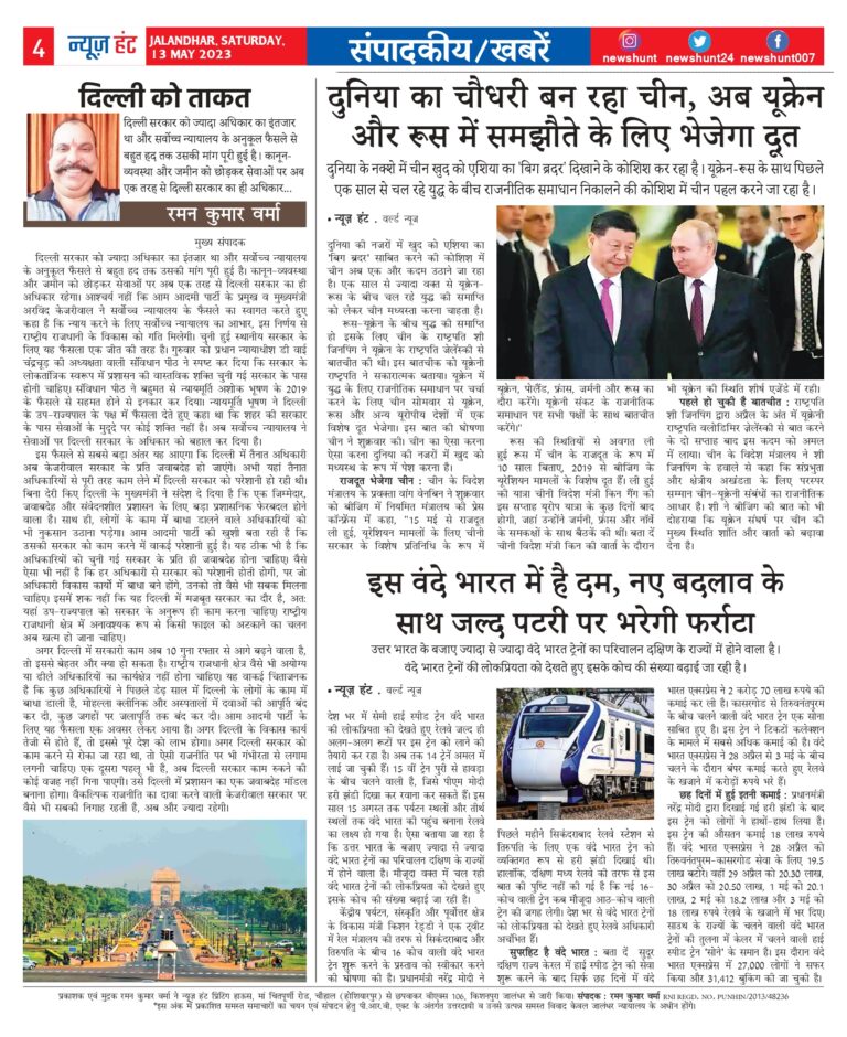 News Hunt Daily Evening E-Paper