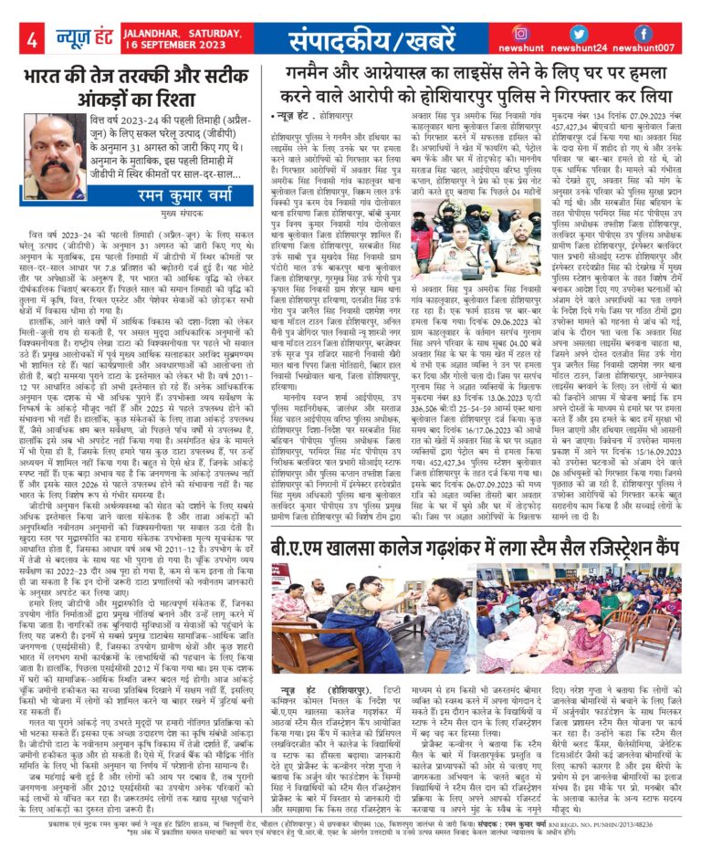News Hunt Daily Evening E-Paper