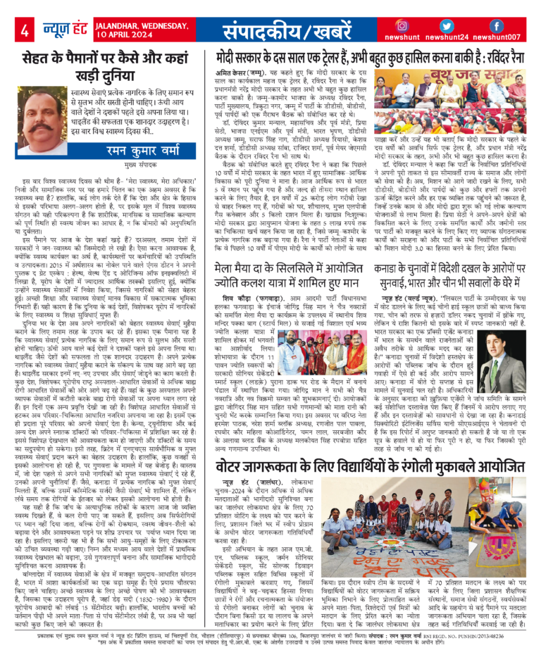 News Hunt Daily Evening E-Paper