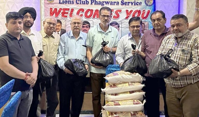 लायन विपन हांडा के नेतृत्व में हुई लायंस क्लब फगवाड़ा सर्विस की जनरल मीटिंग