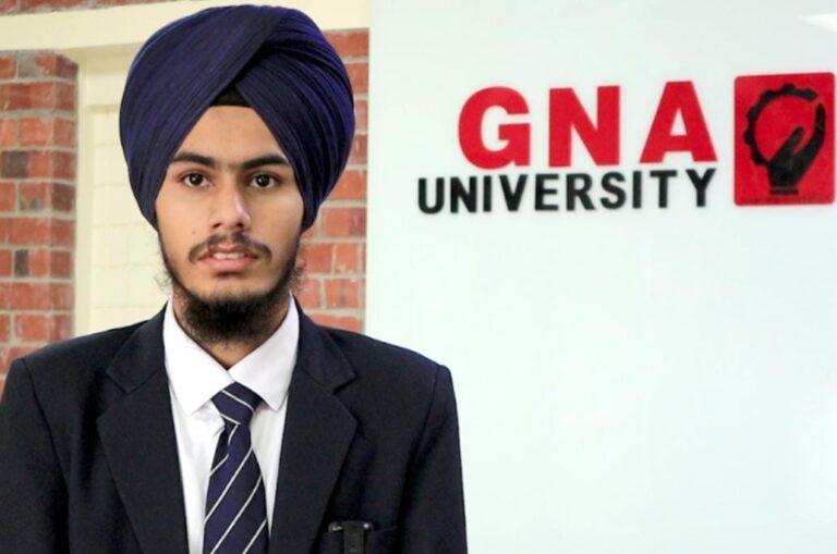 जी.एन.ए. विश्वविद्यालय के छात्र का बहुराष्ट्रीय कंपनी में हुआ चयन