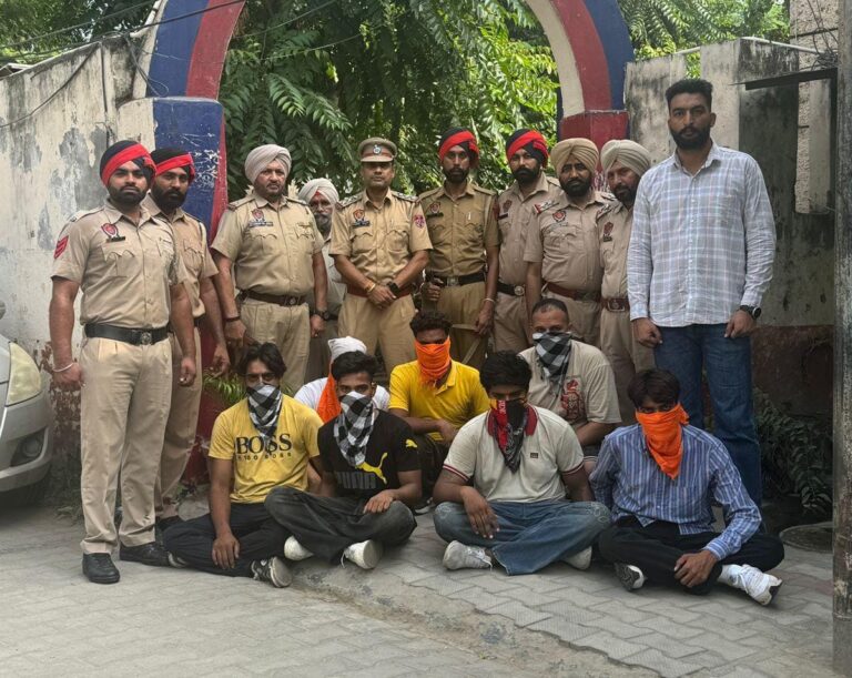 जालंधर ग्रामीण पुलिस की ओर से अंकुश भया गैंग का पर्दाफाश; गिरोह के सरगना और एक पुलिस कांस्टेबल सहित नौ लोग गिरफ्तार