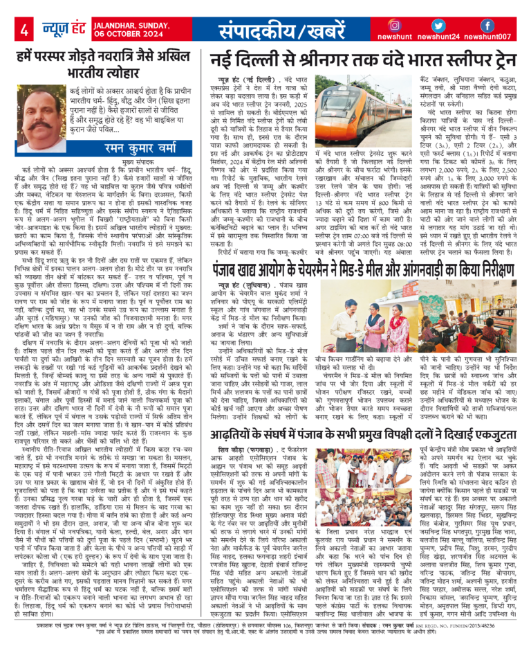News Hunt Daily Evening E-Paper