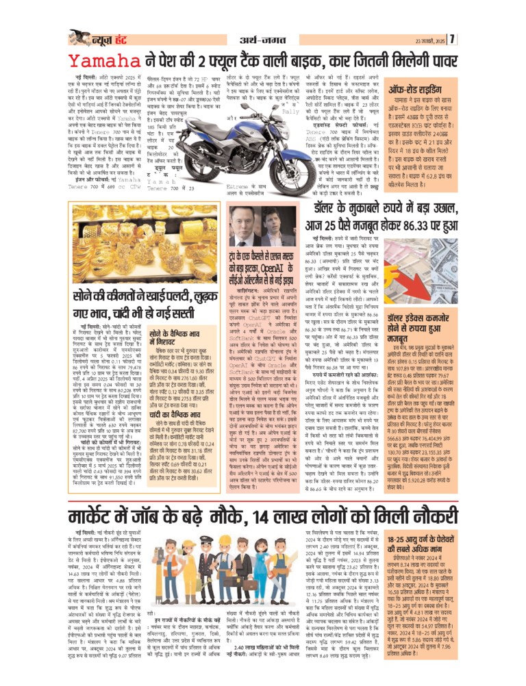News Hunt Daily Evening E-Paper 23-01-2025 Page 7