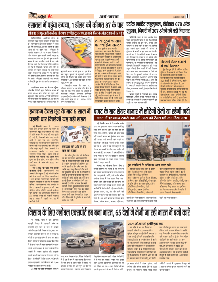 News Hunt Daily Evening E-Paper 03-02-2025 Page 7