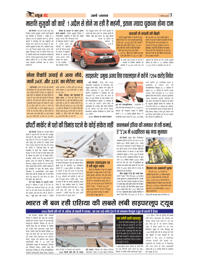 News Hunt Daily Evening E-Paper 17-03-2025 Page 7