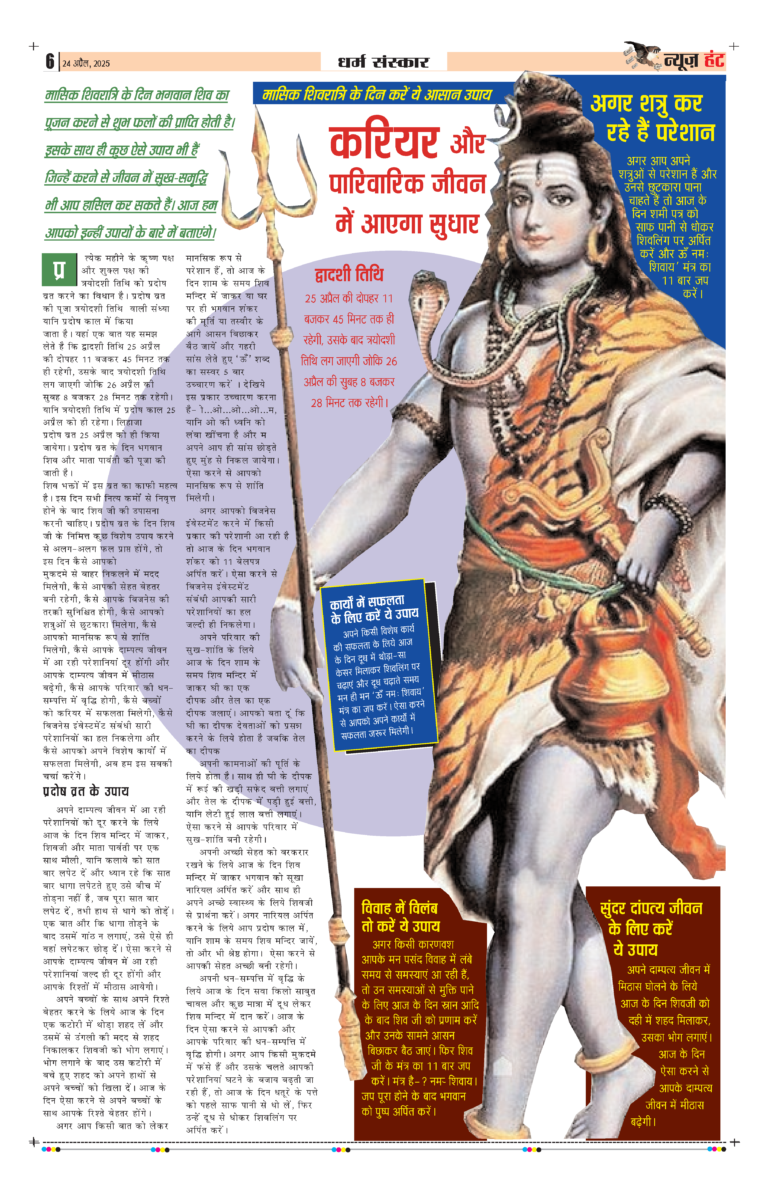 News Hunt Daily Evening E-Paper 24-04-2025 Page 6