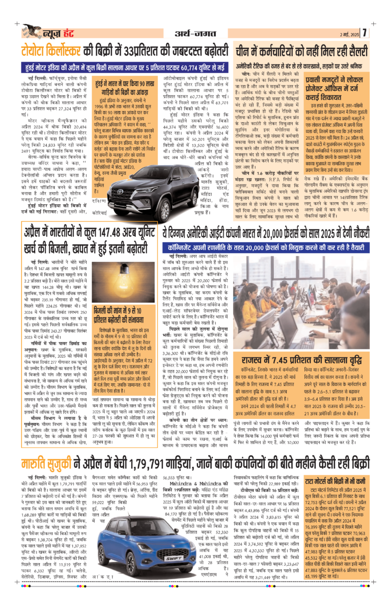 News Hunt Daily Evening E-Paper 02-05-2025 Page 7