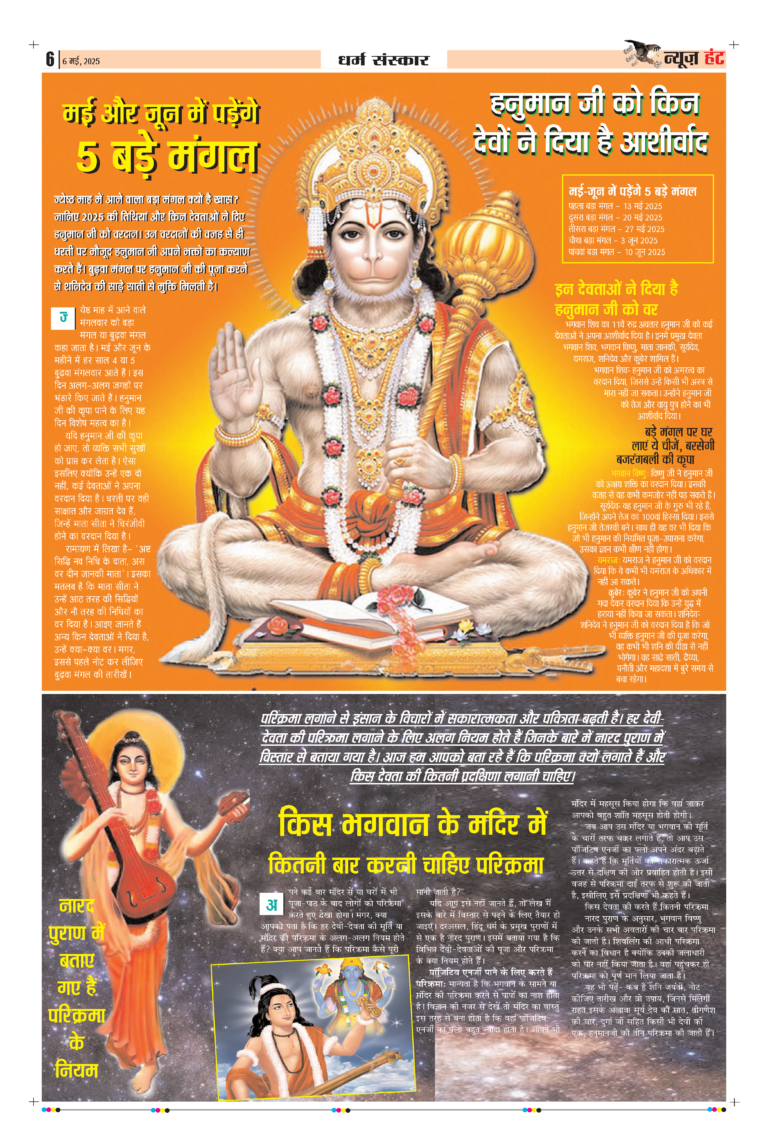 News Hunt Daily Evening E-Paper 06-05-2025 Page 6