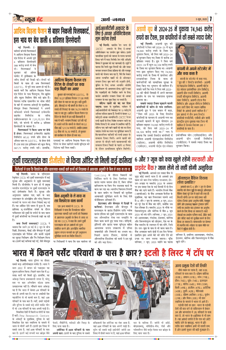 News Hunt Daily Evening E-Paper 05-06-2025 Page 7