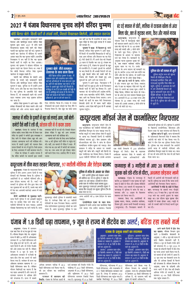 News Hunt Daily Evening E-Paper 07-06-2025 Page 2