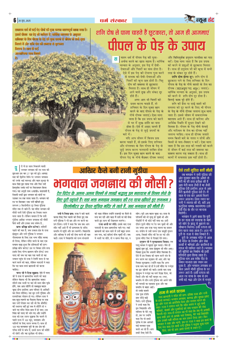 News Hunt Daily Evening E-Paper 28-06-2025 Page 6