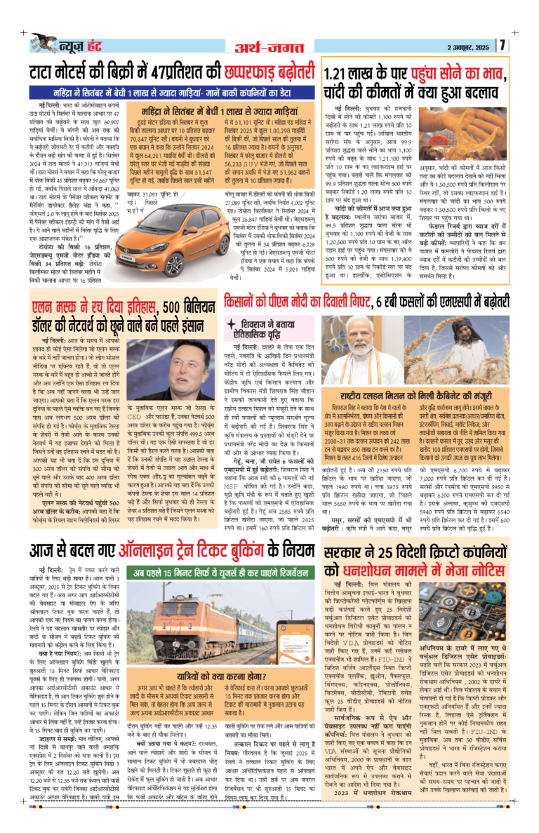 News Hunt Daily Evening E-Paper 02-10-2025 Page 7