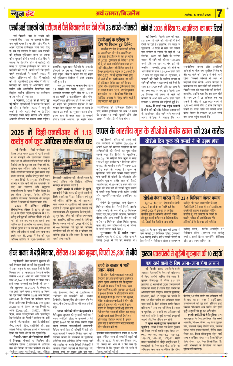News Hunt Daily Evening E-Paper 10-01-2026 Page 7