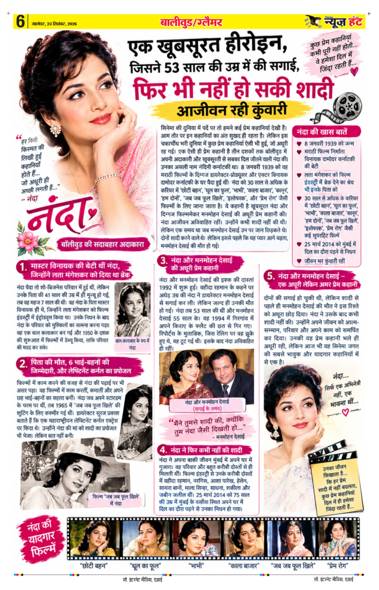 News Hunt Daily Evening E-Paper 23-09-2026 Page 6