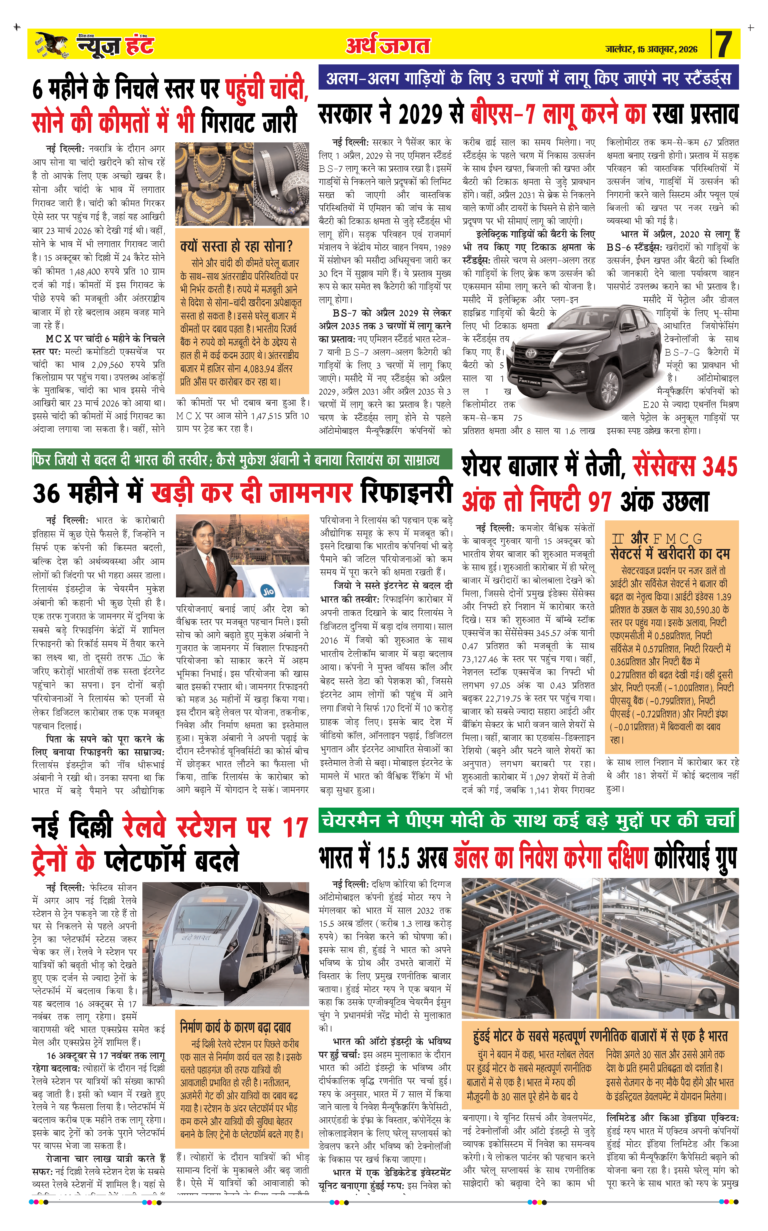 News Hunt Daily Evening E-Paper 15-10-2026 Page 7