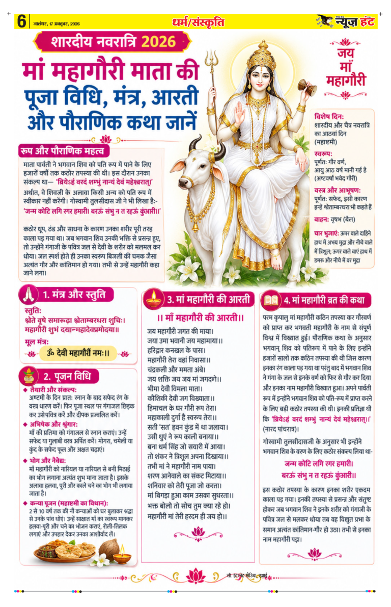 News Hunt Daily Evening E-Paper 17-10-2026 Page 6